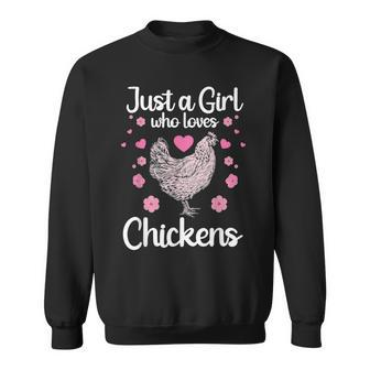 Funny Girl Chicken Design Mom Chicken Lover Sweatshirt - Thegiftio UK