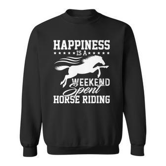 Funny Horse Girl Horse Boy Horse Riding Sweatshirt | Mazezy