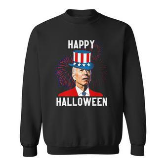 Funny Joe Biden Confused Halloween For Fourth Of July Sweatshirt - Thegiftio UK
