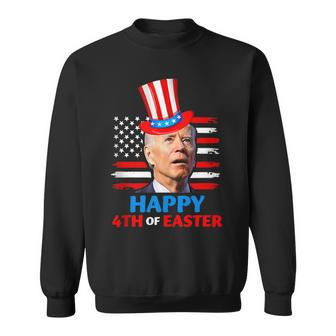 Funny Joe Biden Happy 4Th Of Easter Confused 4Th Of July Sweatshirt - Seseable