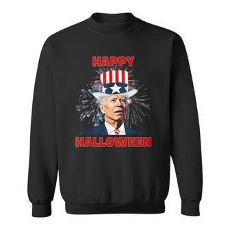 Funny Joe Biden Happy Halloween For Fourth Of July V5 Sweatshirt - Thegiftio UK