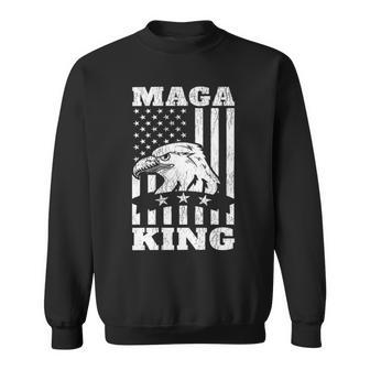 Funny Maga King Trump Supporter Gift Maga King Sweatshirt - Monsterry UK