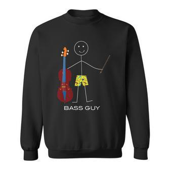 Funny Mens Double Bass Player Boy Bass Instrument Sweatshirt | Mazezy