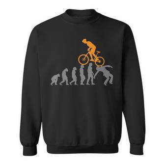 Funny Mountain Bike Evolution Biker Best Sweatshirt | Favorety