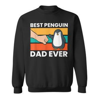 Funny Penguin Best Penguin Dad Ever Sweatshirt - Seseable
