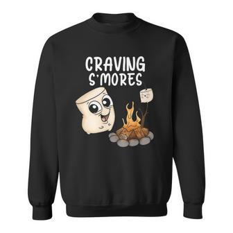Funny Smores Cute Marshmallow Kids Camping Happy Glamping Sweatshirt | Mazezy