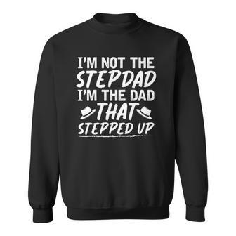 Funny Stepdad Fathers Day Family Daddy Bonus Dad Step Dad Sweatshirt | Mazezy