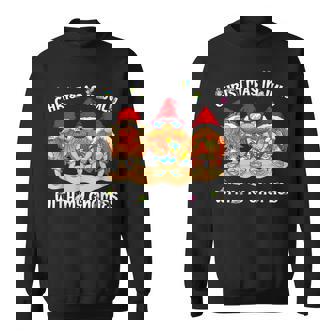 Funny Summer Vacation Gnomies - Gnomes For Christmas In July Sweatshirt - Thegiftio