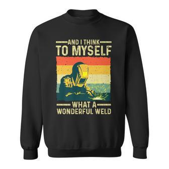 Funny Vintage Welding Design For Men Dad Blacksmith Worker V2 Sweatshirt - Seseable