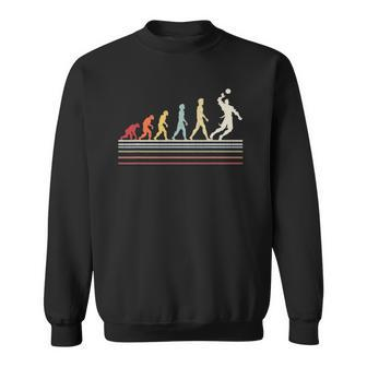 Funny Volleyball Evolution Of Man Sport Retro Vintage Gift Sweatshirt | Mazezy