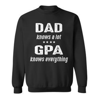 G Pa Grandpa Gift G Pa Knows Everything Sweatshirt - Seseable