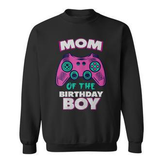 Gamer Mom Of The Birthday Boy Matching Gamer Sweatshirt - Seseable