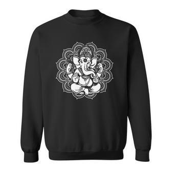Ganesh Symbol Yoga Hindu Men Women Meditation Lover Sweatshirt - Thegiftio UK