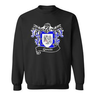 Garcia Coat Of Arms Surname Last Name Family Crest Sweatshirt | Mazezy