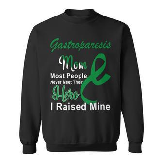 Gastroparesis Warrior Skull Women Vintage Green Ribbon Gastroparesis Gastroparesis Awareness V2 Sweatshirt | Favorety AU