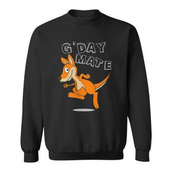 Gday Mate Kangaroo Australia Souvenir Aussie Hello Gift Idea Sweatshirt - Thegiftio UK