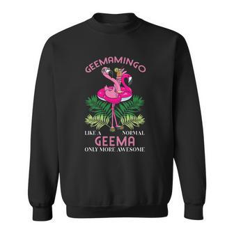 Geemamingo Geema Flamingo Lover Grandma Grandmother Grandmom Sweatshirt - Thegiftio UK