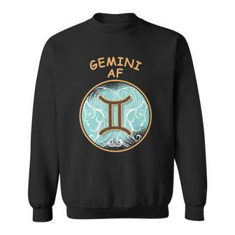 Gemini Af Zodiac Sign Gemini Sweatshirt | Mazezy