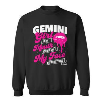 Gemini Girl - Zodiac Sign Astrology Symbol Horoscope Reader Sweatshirt | Mazezy