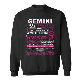 Gemini Zodiac Birthday Gift Girls Men Funny Saying Gemini Sweatshirt - Seseable