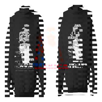 George Washington 4Th Of July Merica Sweatshirt - Seseable