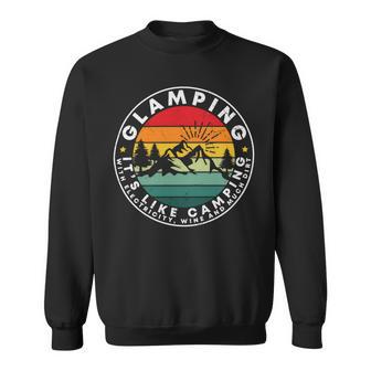 Glamping Definition Glamper Camping Sweatshirt | Favorety