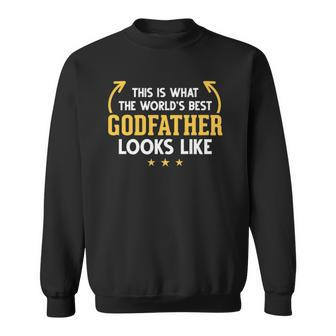 Godfather From Goddaughter Godfathers Worlds Best Godfather Sweatshirt | Mazezy
