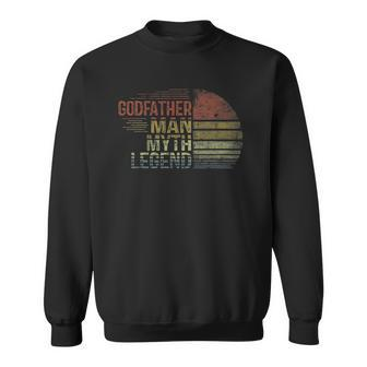 Godfather Man Myth Legend Vintage Men Classic Godfather Sweatshirt - Thegiftio UK