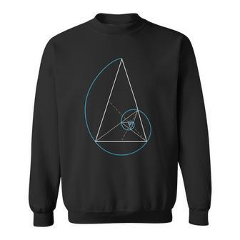 Golden Triangle Fibonnaci Spiral Ratio Sweatshirt | Mazezy UK