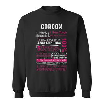 Gordon Name Gift Gordon Name Sweatshirt - Seseable