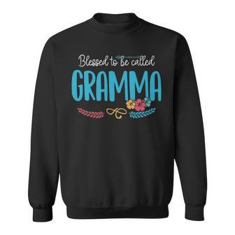 Gramma Grandma Gift Blessed To Be Called Gramma Sweatshirt - Seseable