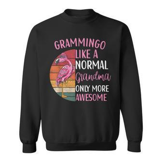 Grammingo Flamingo Grandma Retro Flamingo Apparel For Women Sweatshirt - Thegiftio UK