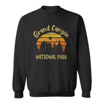 Grand Canyon National Park Hiking Travel Retro Gift Sweatshirt | Mazezy
