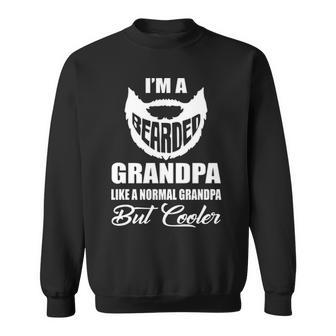 Grandpa Gift Bearded Grandpa Cooler Sweatshirt - Seseable
