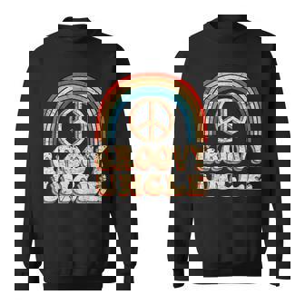 Groovy Uncle 70S Aesthetic Nostalgia 1970S Retro Uncle Sweatshirt - Thegiftio UK