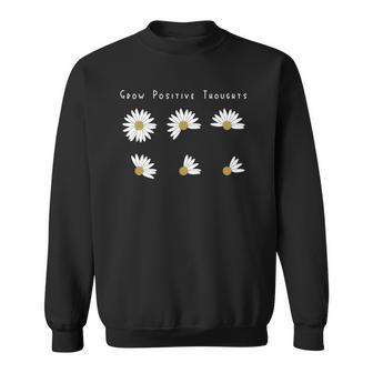 Grow Positive Thoughts Tee Floral Bohemian Style Sweatshirt | Mazezy