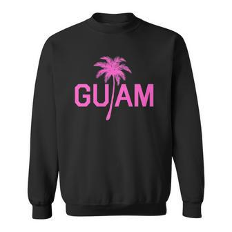 Guam Island Chamorro 671 Tree Guamanian Islander Pink Sweatshirt | Mazezy