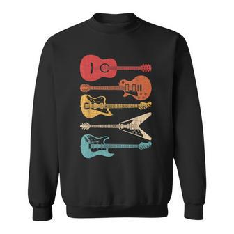 Guitar Lover Retro Style Gift For Guitarist Sweatshirt | Mazezy CA