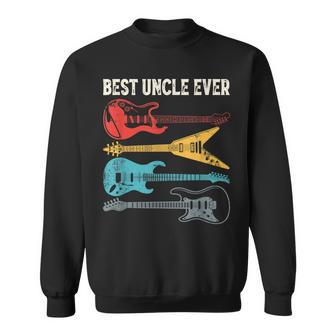 Guitarist Guitar Lover Best Uncle Ever Family Fathers Day Sweatshirt - Thegiftio