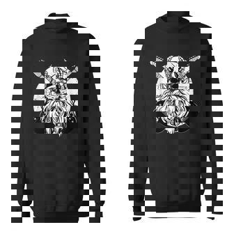 Guitars Viking | Rock Music | Viking Valhalla Sweatshirt - Thegiftio UK