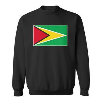 Guyana Flag With Vintage Guyanese National Colors Sweatshirt | Mazezy