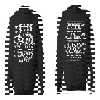 Hairstylist Keep Calm Itll Grow Back Hairclipper Barber Sweatshirt - Thegiftio UK