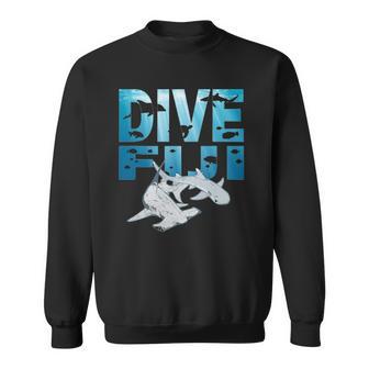 Hammerhead Shark And Whitetip Dive Fiji Hammerhead Sweatshirt - Thegiftio UK