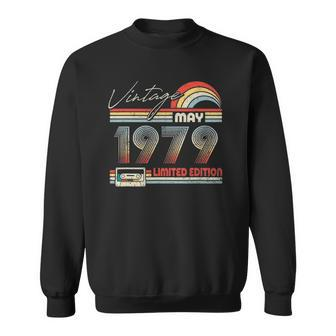 Happy 43Rd Birthday Vintage May 1979 43 Years Old Sweatshirt | Mazezy