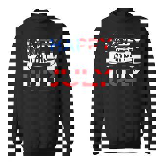 Happy 4Th Of July American Flag Usa Funny 4Th Of July Sweatshirt | Seseable CA