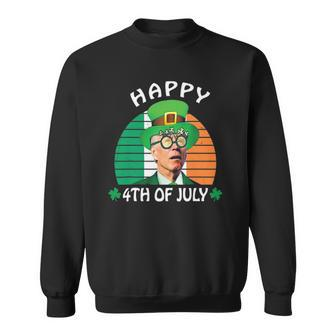 Happy 4Th Of July Joe Biden Leprechaun St Patricks Day Sweatshirt - Thegiftio UK