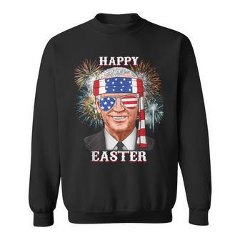 Happy Easter Confused Joe Biden 4Th Of July Funny Sweatshirt - Seseable