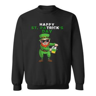 Happy Trick Green Beer Love Irish St Patricks Day Leprechaun Sweatshirt - Thegiftio UK