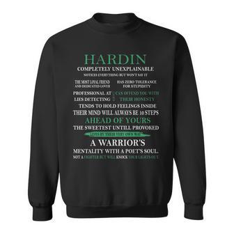 Hardin Name Gift Hardin Completely Unexplainable Sweatshirt - Seseable