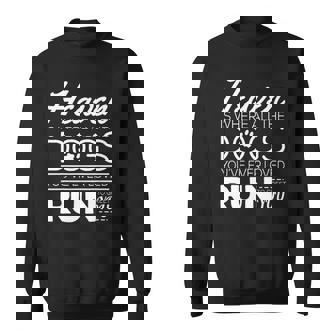 Heaven Is Where All The Dogs Youve Ever Loved Run To Greet Sweatshirt | Mazezy